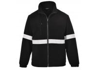 Bluza polarowa z odblaskami F433 czarny