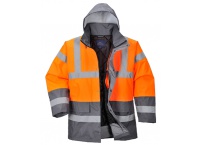Kurtka ocieplana Hi-Vis S467 pomarańczowo/szara