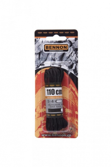 Bennon Sznurówki czarne 110 cm D31110