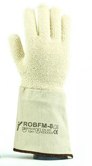 JS Gloves Rękawice ochronne bawełniane termiczne z mankietem ROBFM
