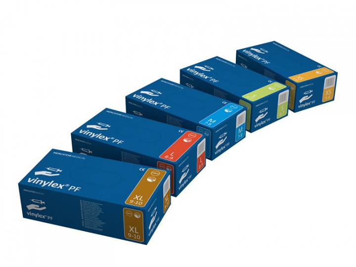 Mercator Medical Rękawice winylowe niepudrowane Vinylex PF