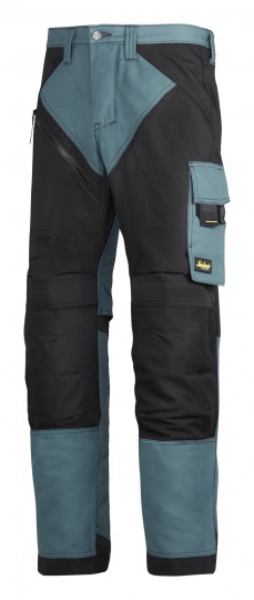 Snickers Spodnie RuffWork 6303 - petrol-czarne