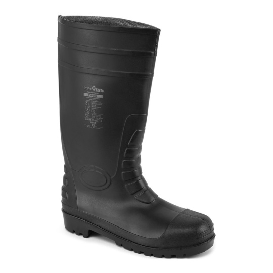 Portwest Kalosze ochronne S5 Steel Pvc czarne FW95