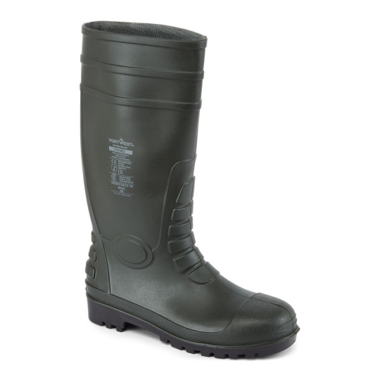 Portwest Kalosze ochronne S5 Steel Pvc zielone FW95
