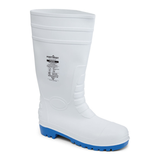 Portwest Kalosze ochronne S5 Steel Pvc białe FW95