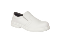 Portwest Buty ochronne S2 Steel Microfibre Slip białe FW81