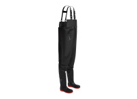 Portwest Spodniobuty ochronne S5 Steel Pvc Chest Wader czarne FW74