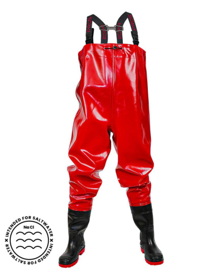 PROS Spodniobuty robocze O4 Strong czerwone SB01-STRONG-RED