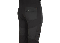 Spodnie ogrodniczki Bennon EREBOS czarne