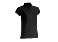  Koszulka polo damska z krótkim rękawem POPL 200 - czarna