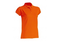  Koszulka polo damska z krótkim rękawem POPL 200 - pomarańczowa