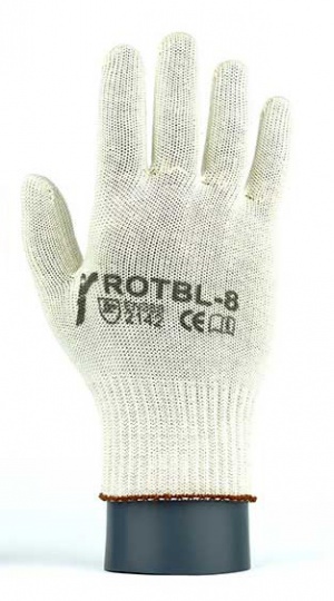 JS Gloves Rękawice ochronne poliamidowe HT i bawełny ROTBL