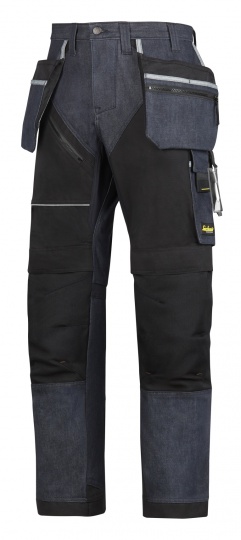 Snickers Spodnie RuffWork+ Denim z workami kieszeniowymi 6204 - denim-czarny