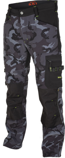 Bennon Spodnie do pasa softshell ocieplane Bennon CAMOS