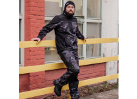  Spodnie do pasa softshell ocieplane Bennon CAMOS