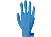  Jednorazowe rękawice nitrylowe bezpudrowe ABENA niebieskie